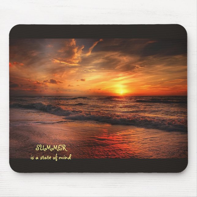 SOMMER är ett sinnestillstånd Mousepad Musmatta (Framsidan)