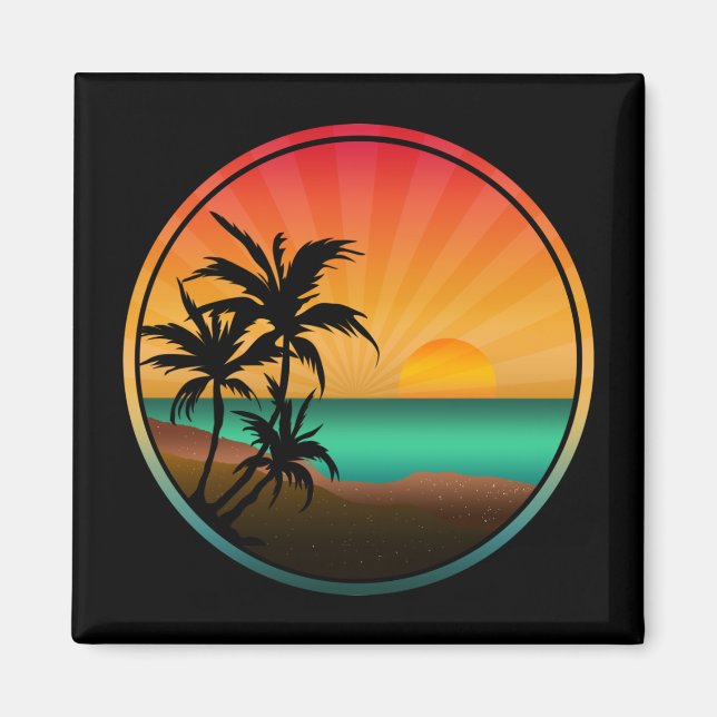 SOMMER BEACH NATURE MAGNET (Framsidan)