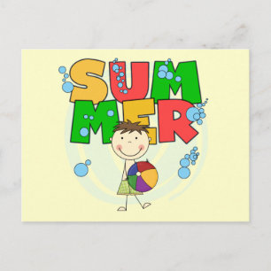 SOMMER - Brunette T-shirts och presenter Vykort