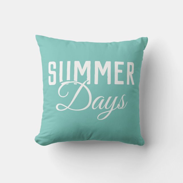 SOMMER DAYS-typografi | Kudde (Framsida)