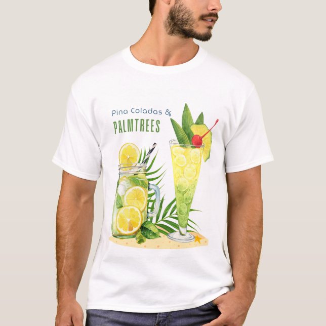 SOMMER DRINKS T SHIRT (Framsida)