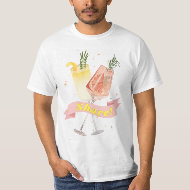 SOMMER DRINKS T SHIRT (Framsida)