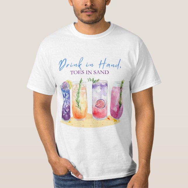 SOMMER DRINKS T SHIRT (Framsida)