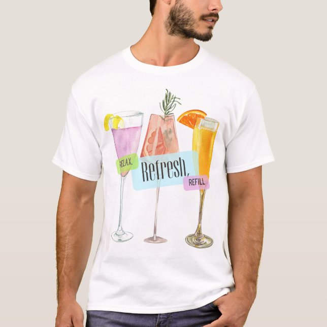 SOMMER DRINKS T SHIRT (Framsida)