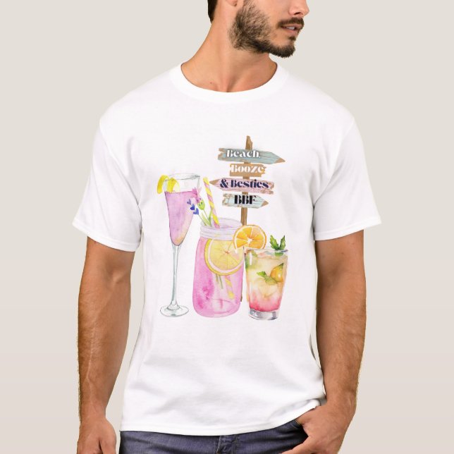 SOMMER DRINKS T SHIRT (Framsida)