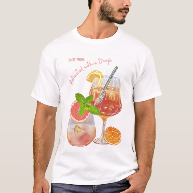 SOMMER DRINKS T SHIRT (Framsida)