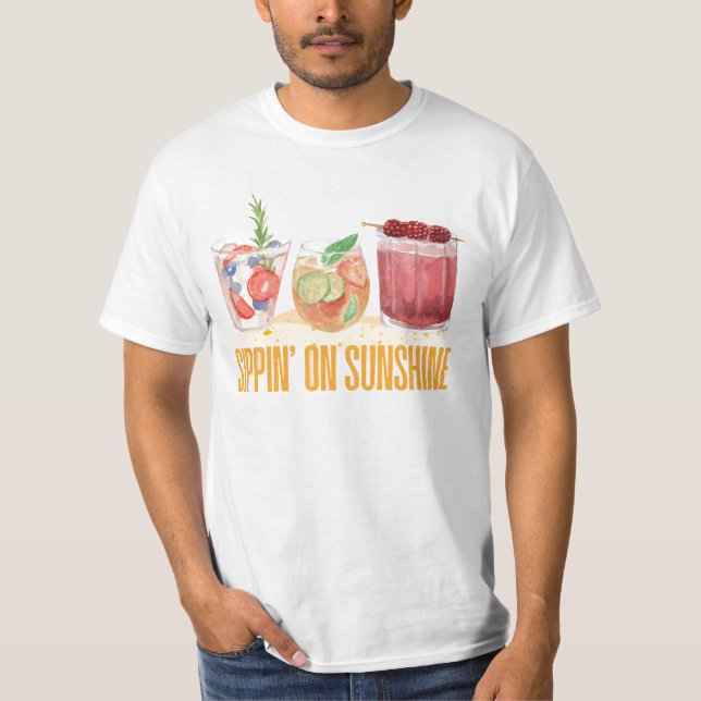 SOMMER DRINKS T SHIRT (Framsida)
