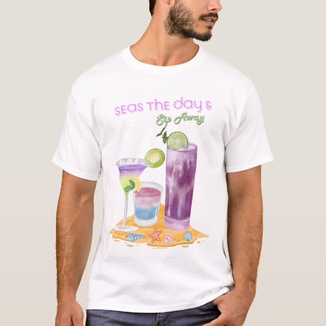 SOMMER DRINKS T SHIRT (Framsida)
