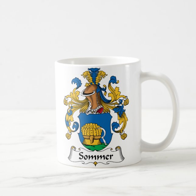 Sommer familjvapensköld kaffemugg (Höger)