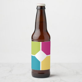 SOMMER FÄRG Quadrants (tillval) MONOGRAM Ölflaska Etikett