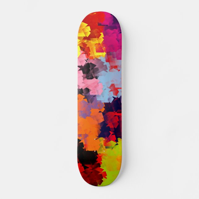 SOMMER FLOWERS MINI SKATEBOARD BRÄDA 18,7 CM (Framsida)