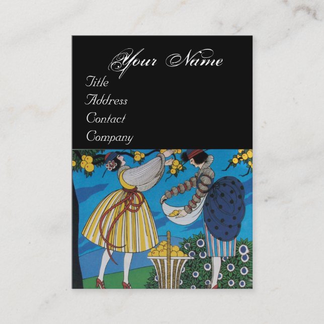 SOMMER GARDEN/BEAUTY MODE COSTUME DESIGNER VISITKORT (Framsida)