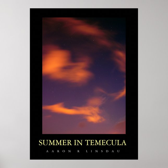SOMMER I TEMECULA POSTER (Framsidan)