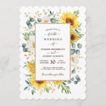 SOMMER RADIANCE Solros Garden Greenery Bröllop