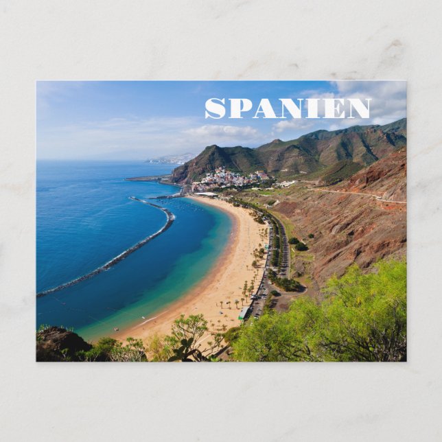 Sommer-Sonne-Strand-Spanien Vykort (Framsida)