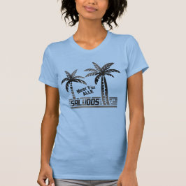Sommer Sonne und Meer - "SALUDOS" - Palmendekor T Shirt