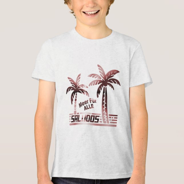 Sommer Sonne und Meer - Saludos - Palmendekor T Shirt (Framsida)