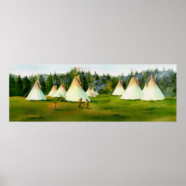 SOMMER TIPI CAMP AV SHARON SHARPE POSTER (Framsidan)