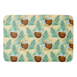 SOMMER-TROPISKA ANLÄGGNINGAR OCH BLOMMAR BADRUMSMATTA