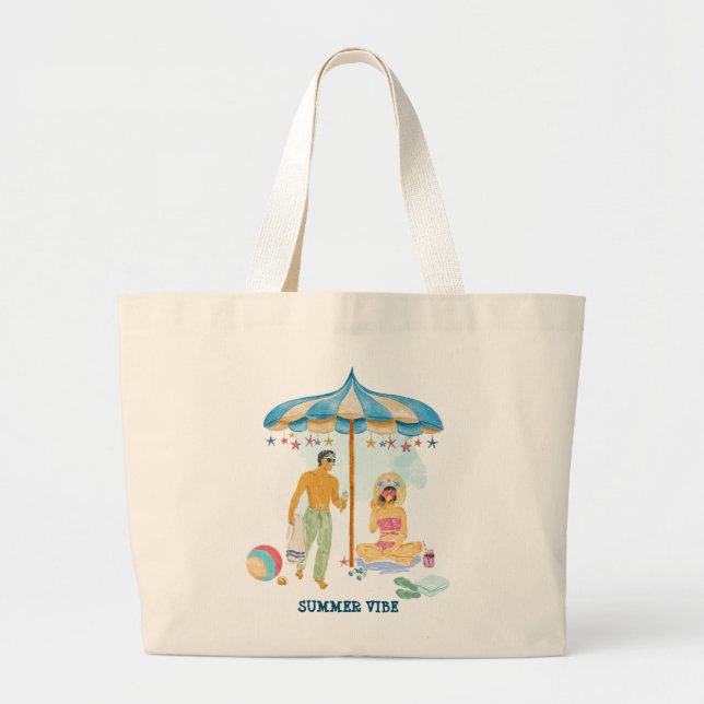 SOMMER VIBE TOTE BAG JUMBO TYGKASSE (Framsidan)