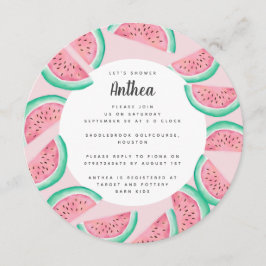 SOMMER WATERMELON BABY SHOWER INBJUDAN