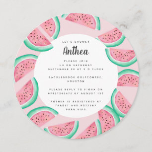 SOMMER WATERMELON BABY SHOWER INBJUDAN
