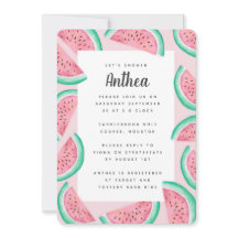 SOMMER WATERMELON BABY SHOWER INBJUDAN