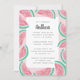 SOMMER WATERMELON BABY SHOWER INBJUDAN