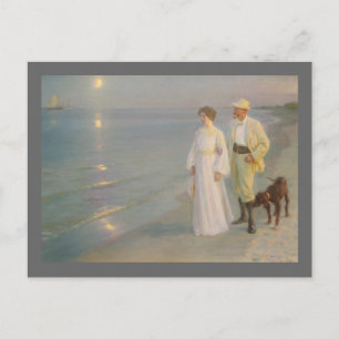 Sommeraften ved Skagens (Moonlit Summer Beach) Vykort