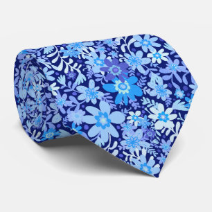 Sommerblått Daisy Blooms Neck Tie Slips