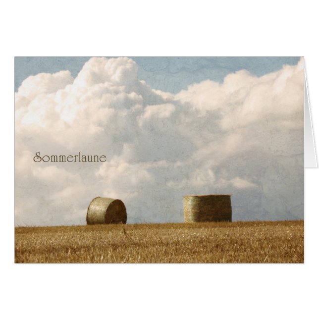 Sommerlaune Hälsningskort (Framsidan Horizontal)