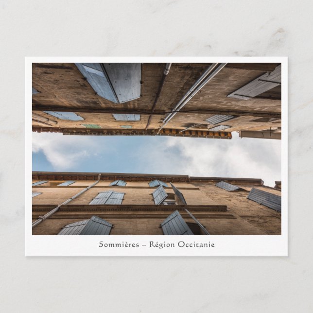 Sommieres Frankrike Travel Photo Vykort (Framsida)