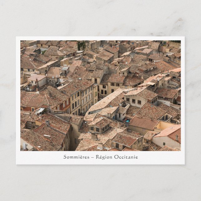 Sommieres Frankrike Vykort (Framsida)
