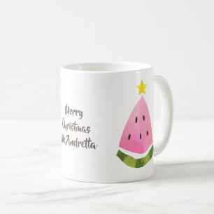 Sommjul: Watermelon Träd meddelande Kopp Mugg