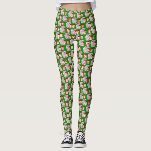 Sommjuljul Koalas Grönt Leggings (Framsida)