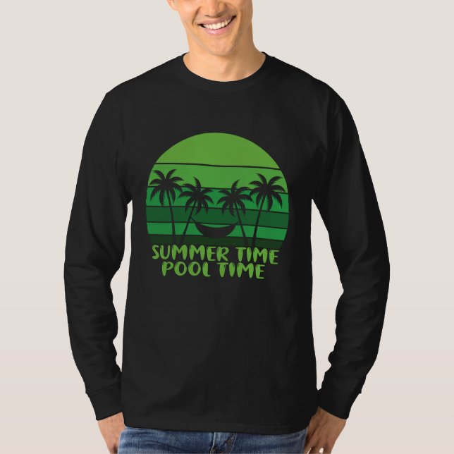 SOMMMER TID BASSÄNG. T SHIRT (Framsida)