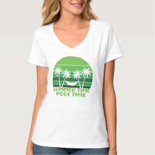SOMMMER TID BASSÄNG. T SHIRT