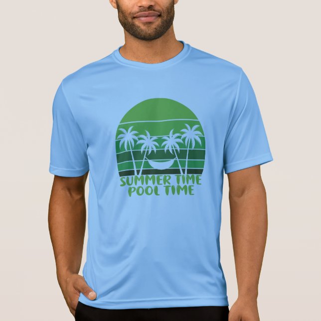 SOMMMER TID BASSÄNG. T SHIRT (Framsida)