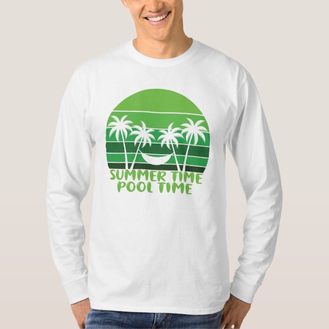 SOMMMER TID BASSÄNG. T SHIRT (Framsida)