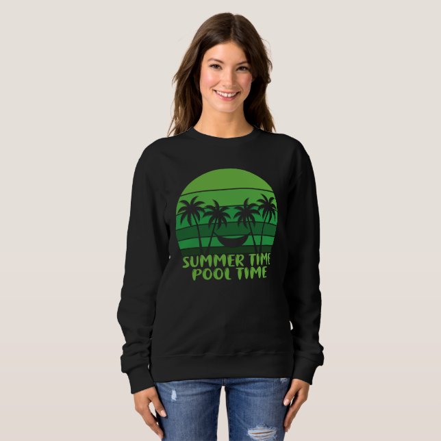 SOMMMER TID BASSÄNG. T SHIRT (Hel framsida)