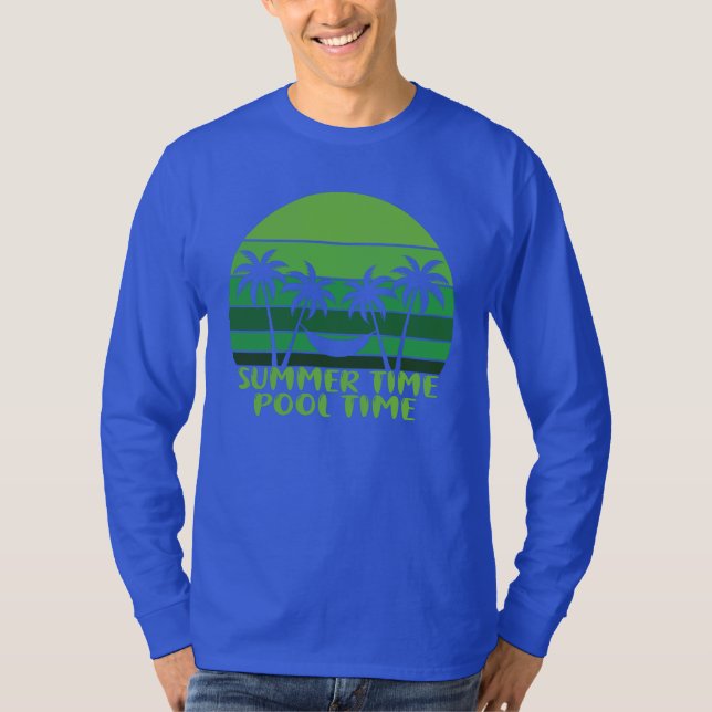 SOMMMER TID BASSÄNG. T SHIRT (Framsida)
