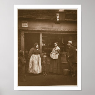 Sömn från översvämningen, från "Street Life in Lon Poster