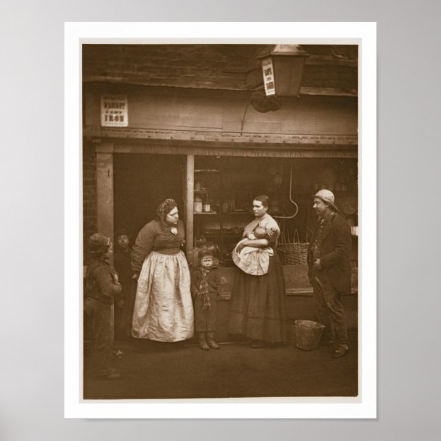 Sömn från översvämningen, från "Street Life in Lon Poster (Framsidan)