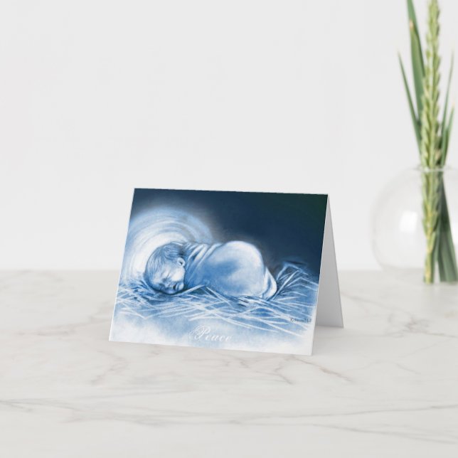 Sömn i himmelsk fred helgkort (Framsida)