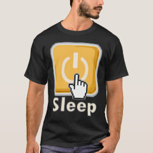 Sömn knäppas PajamaT-tröja T Shirt