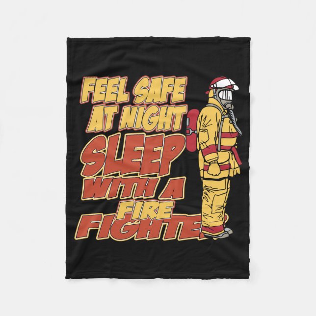 Sömn med en brandman fleecefilt (Framsidan)