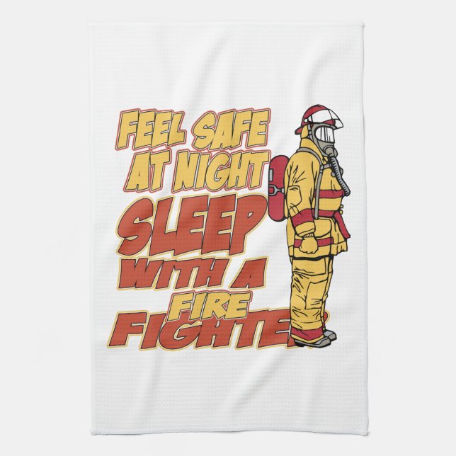 Sömn med en brandman kökshandduk (Vertikal)
