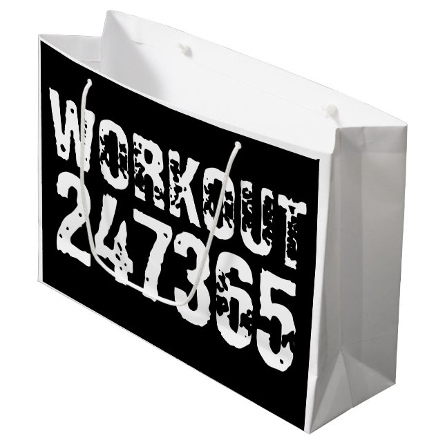 Sömn och skrapad text Workout 247365 vit (Framsidan Vinklad)