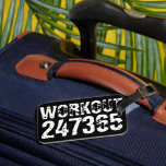 Sömn och skrapad text Workout 247365 vit Bagagebricka<br><div class="desc">Utsliten och repor Arbetsdokument 247365 i vitt färg med svart bakgrund. Perfekt för alla som lyfter,  tränar,  bodybuilding och går på gymmet.</div>