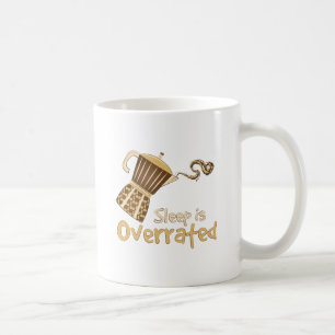 Sömn överskattas kaffemugg